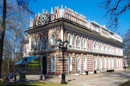 MOSCOW, RUSSIA - April, 2019: Tsaritsyno estate in spring dayのeditorial素材