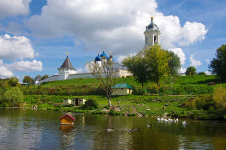 SERPUKHOV, RUSSIA - September, 2019: Vysotsky Monastery is a walled Russian Orthodox monasteryのeditorial素材