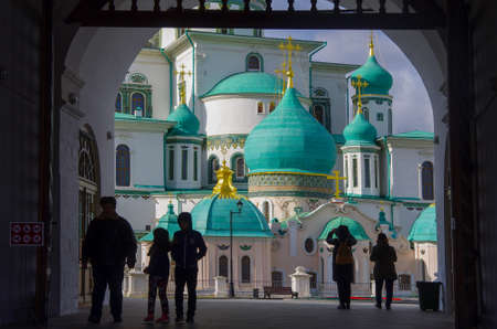 ISTRA, RUSSIA - October, 2019: The New Jerusalem Monastery, also known as the Voskresensky Monasteryのeditorial素材