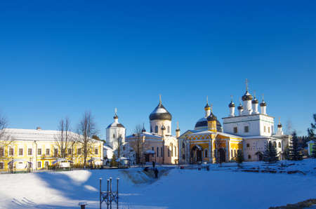 VILLAGE NOVYY BYT, CHEKHOV DISTRICT, RUSSIA - November, 2018: The monastery of the Ascension of David desertのeditorial素材