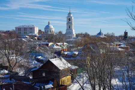 Serpukhov, Russia - February, 2019: Views of the city on a sunny winter dayのeditorial素材