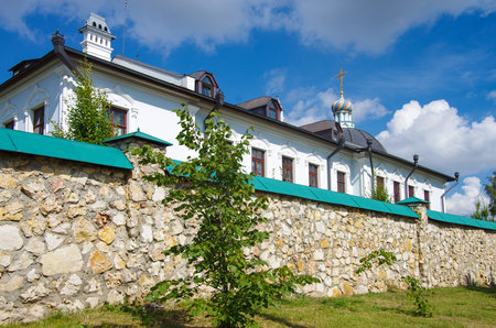SERPUKHOV, RUSSIA - September, 2019: Vysotsky Monastery is a walled Russian Orthodox monastery