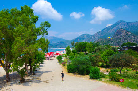 Oludeniz, Turkey - June, 2019: View of the city in summer dayのeditorial素材