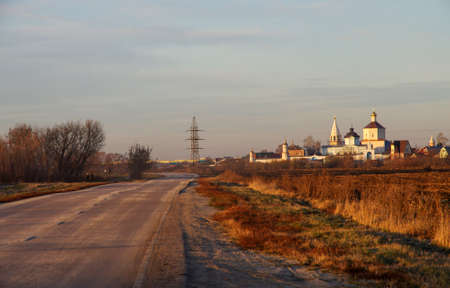 KOLOMNA, RUSSIA - November, 2019: Bobrenev Monastery in autumn dayのeditorial素材