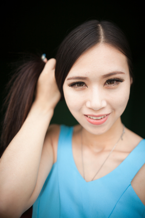 A beautiful asian girlの写真素材