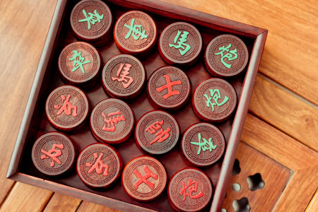 Chinese chess,general and prime ministerの写真素材