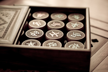 Chinese chess,general and prime ministerの写真素材