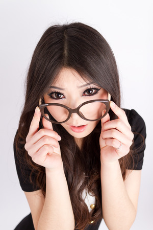A beautiful Asian staff with business attireの写真素材