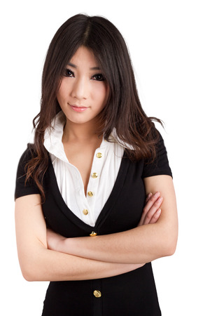 A beautiful Asian staff with business attireの写真素材