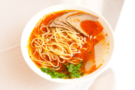 Lanzhou ramen, a popular Chinese pastaの写真素材