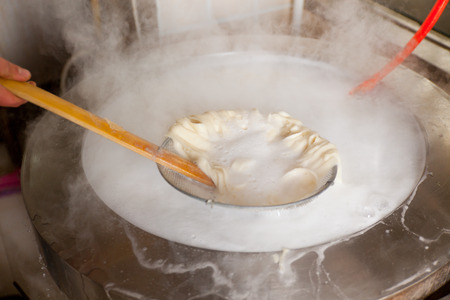 Chinese noodles sliced noodles, Shanxiの写真素材