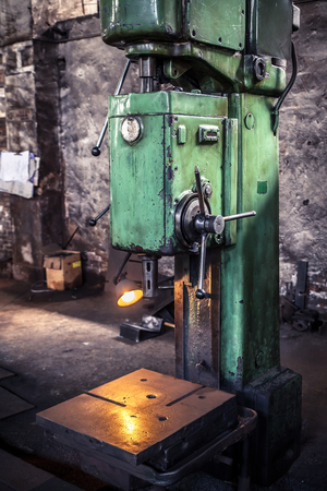 The old machine tool equipmentの写真素材