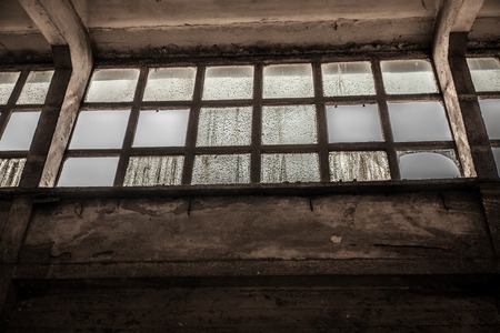 Old factory buildings, spacious workshopの写真素材