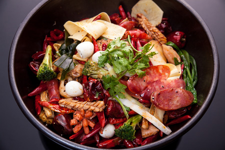 Spicy hot potï¼This dish is very popular in Chinaの写真素材