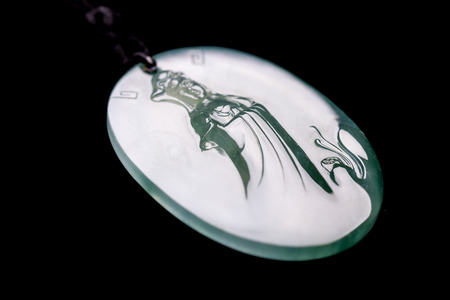 A hard jade, jade, Chinese highly, very valuableの写真素材