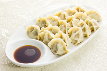 Dumplings, Chinese Spring Festival foodの写真素材