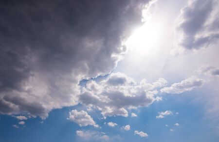 Cloudy weather viewの写真素材