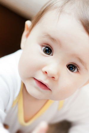 Portrait of very sweet little girl.の写真素材