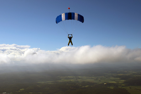 Skydiving in Norwayの写真素材