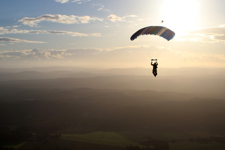 Skydiving in Norwayの写真素材
