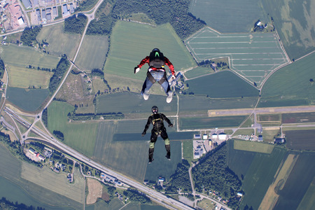 Skydiving in Norwayの写真素材