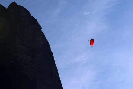 Skydiving in Norwayの写真素材