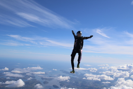 Skydiving in Norwayの写真素材