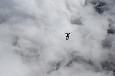 Skydiving in Norwayの写真素材