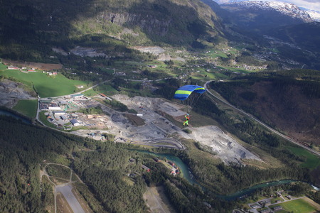 Skydiving in Norwayの写真素材