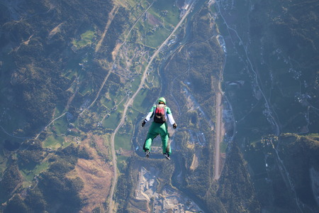 Skydiving in Norwayの写真素材