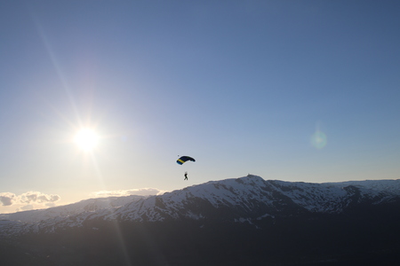 Skydiving in Norwayの写真素材