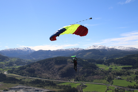 Skydiving in Norwayの写真素材