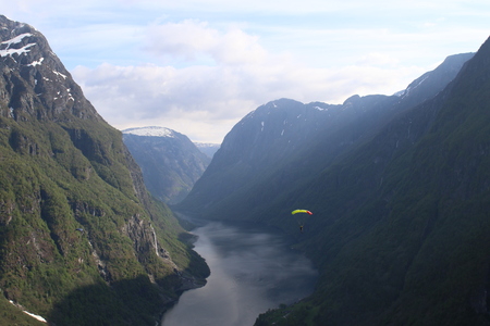 Skydiving in Norwayの写真素材