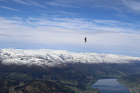 Skydiving in Norwayの写真素材