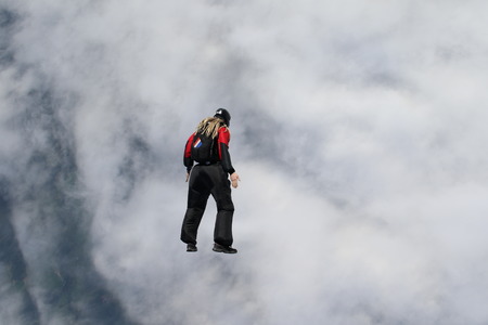 Skydiving in Norwayの写真素材