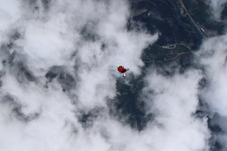Skydiving in Norwayの写真素材