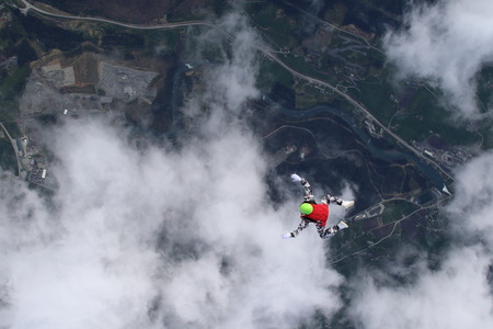 Skydiving in Norwayの写真素材
