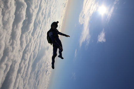 Skydiving in Norwayの写真素材