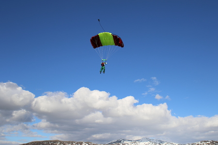 Skydiving in Norwayの写真素材