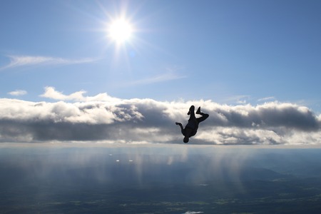 Skydiving in Norwayの写真素材