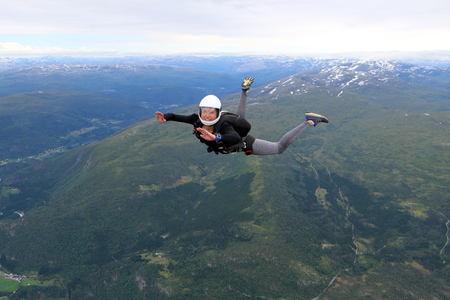Skydiving in Norwayの写真素材