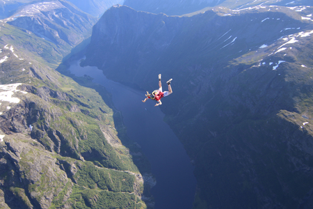 Skydiving in Norwayの写真素材