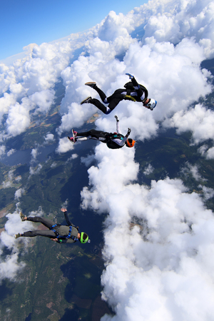 Skydiving in Norwayの写真素材