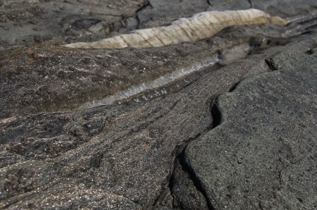 Coarse-grained igneous rock with formations and patternsの写真素材