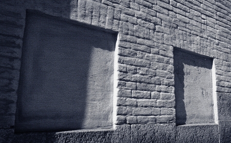 Frames and shade on constructionの写真素材