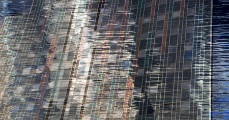 Abstract structure and river の写真素材