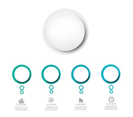 Business data visualization. Process chart. Abstract elements of graph, diagram with steps, options, parts or processes. Vector business template for presentation. Creative concept for infographic.のイラスト素材