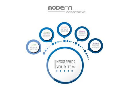 Business data visualization. Process chart. Abstract elements of graph, diagram with steps, options, parts or processes. Vector business template for presentation. Creative concept for infographic.のイラスト素材