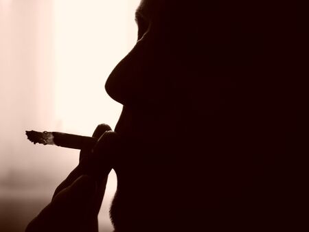 The smokerの写真素材