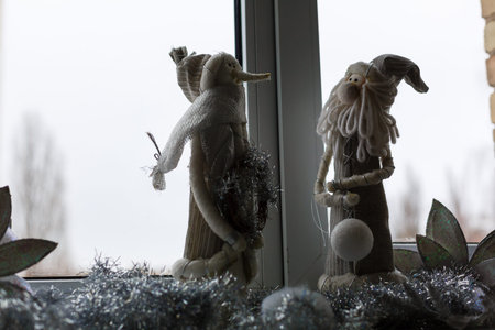 snowman charm guardian straw New Year's christmasの写真素材